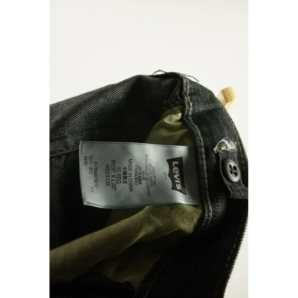 New Levi's 511 Women's Size 25 x 25 Slim Fit Tapered Leg Raw Blue Denim Jeans - Picture 6 of 7